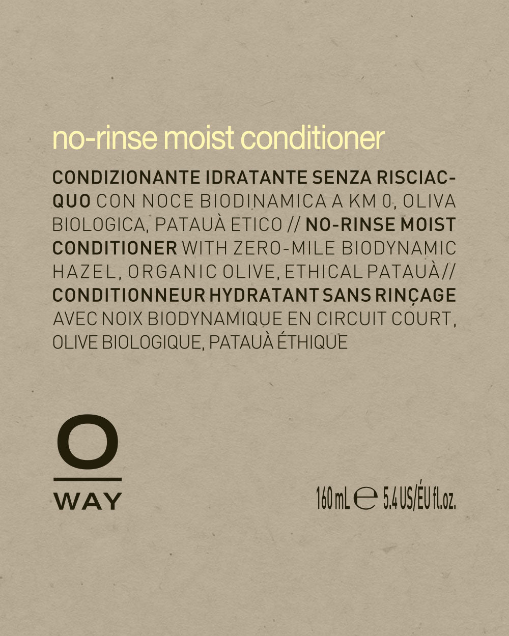 no-rinse moist conditioner label oway mobileonly