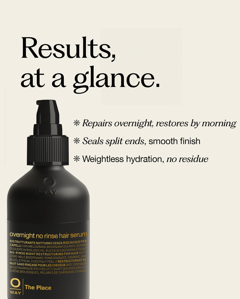 overnight no rinse hair serum