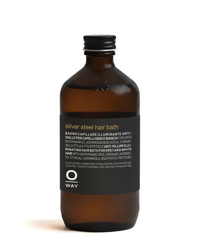 silver steel hair bath