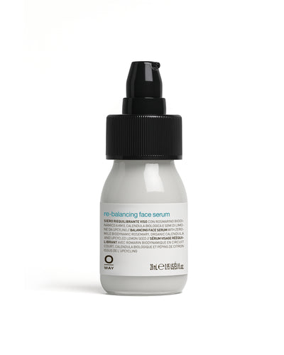 re-balancing face serum bottle