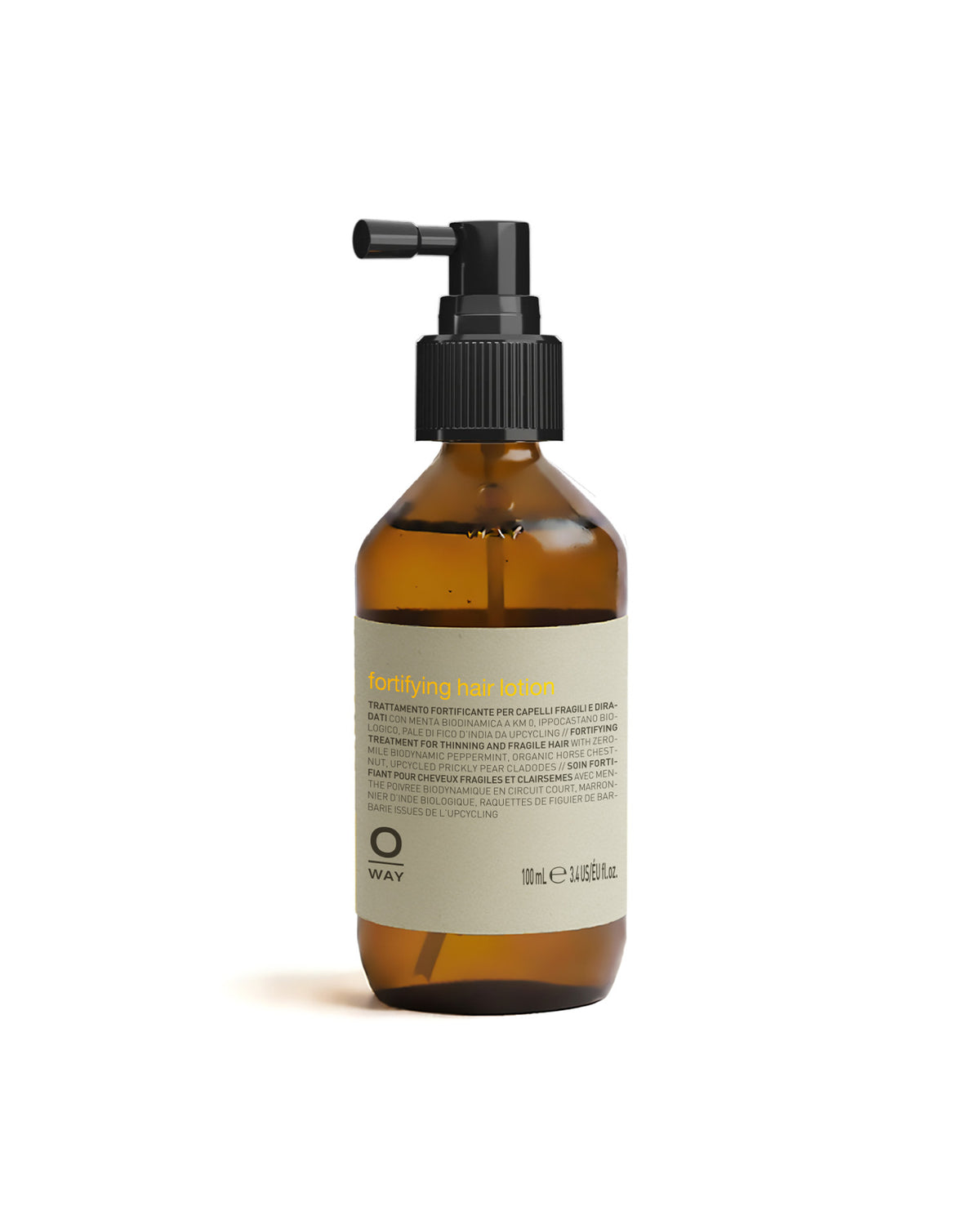 Fortifying hair lotion, scalp-energizing solution for fuller hair