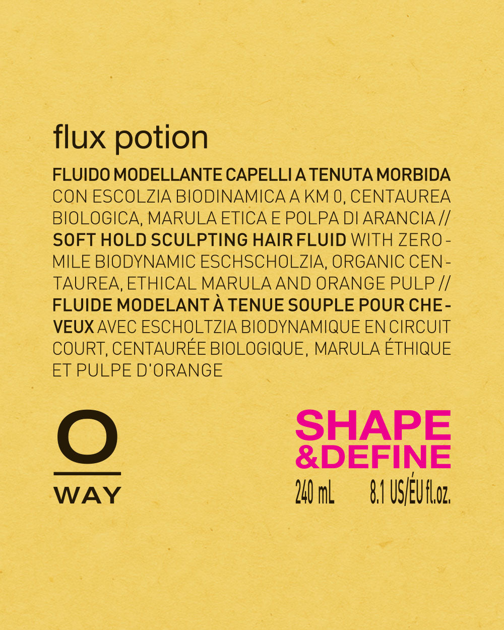 Flux Potion – Lightweight Styling Fluid for Shine & Definition