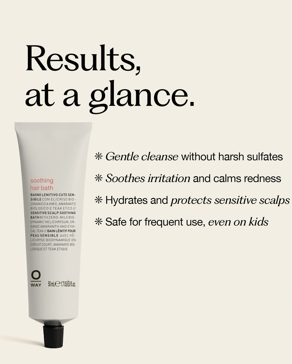 soothing hair bath