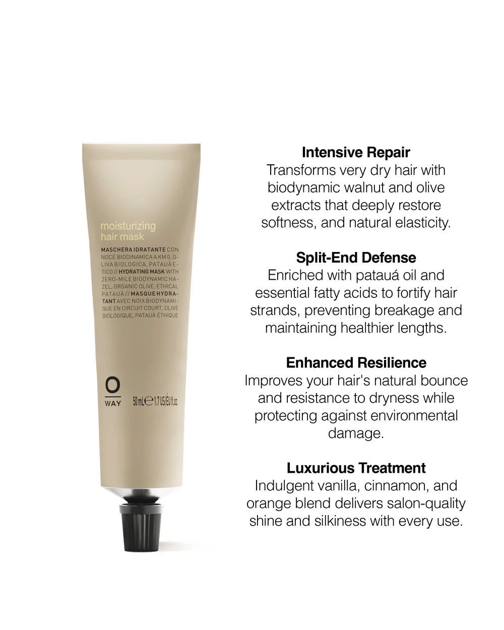Benefits of Oway Moisturising Hair Mask - mobileonly