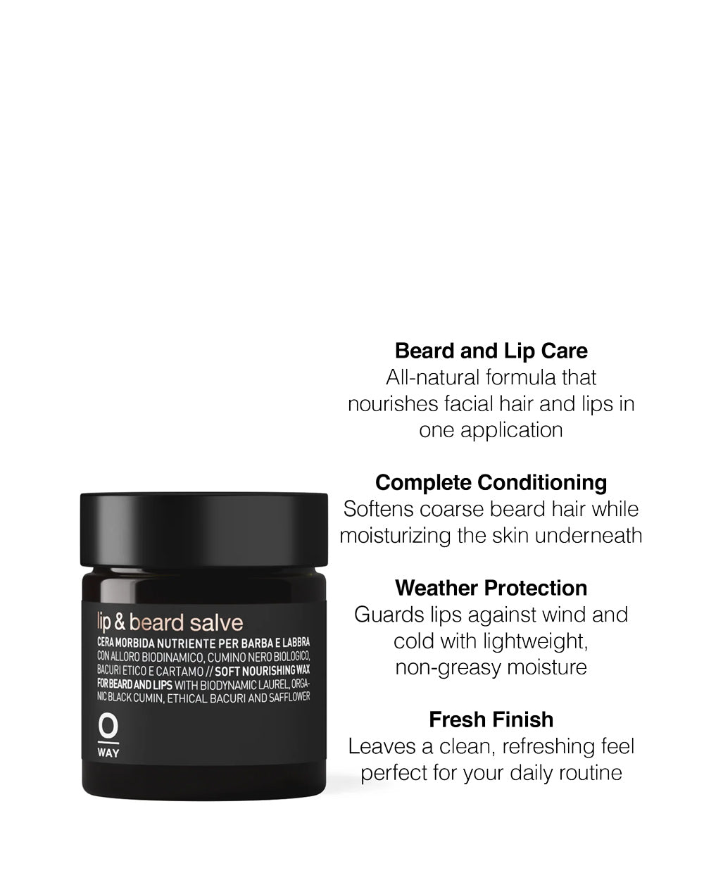 Oway lip & beard salve benefits mobileonly
